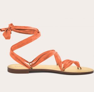 Suede ribbons - Peach