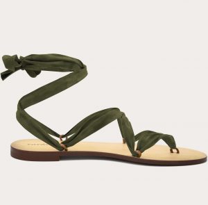 Suede ribbons - Army Green